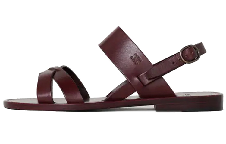 (Women) CELINE Lerins 'Burgundy' 336233023C.28BD