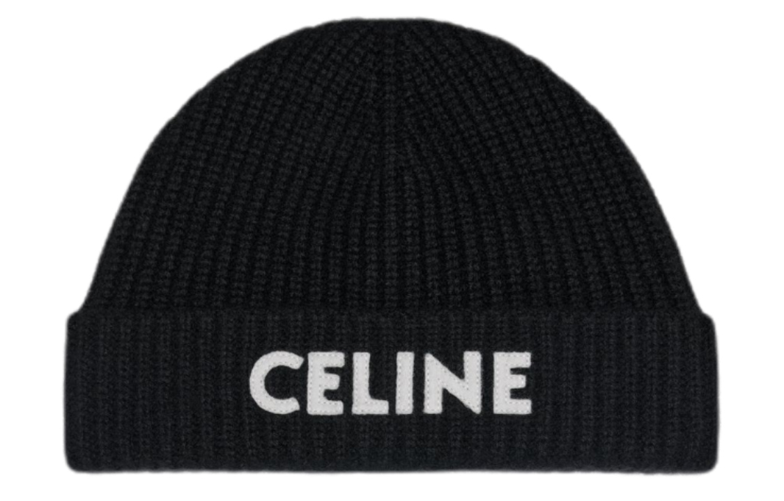 Order (Women) CELINE Letter Embroidery Knit Beanie Hat. 2A45T207O-38NO
