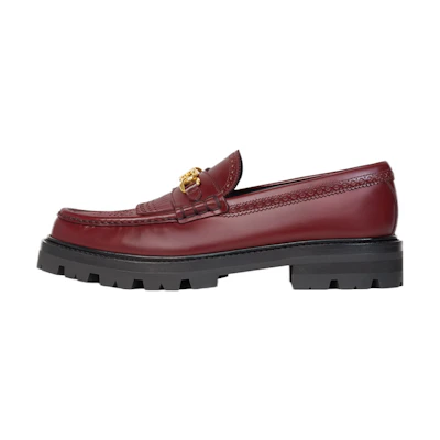 (W) CELINE Loafer 'Burgundy Chain'