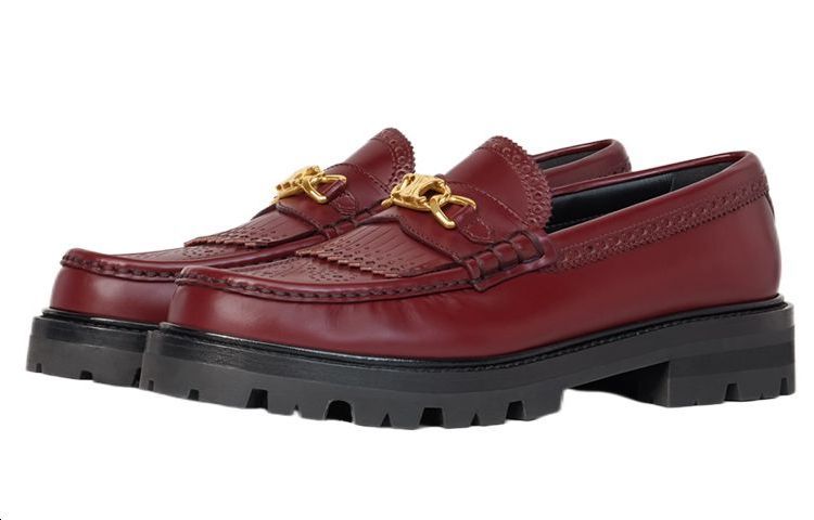 Lookbook (W) 셀린느 버건디 체인 로퍼 348433602C.28LB