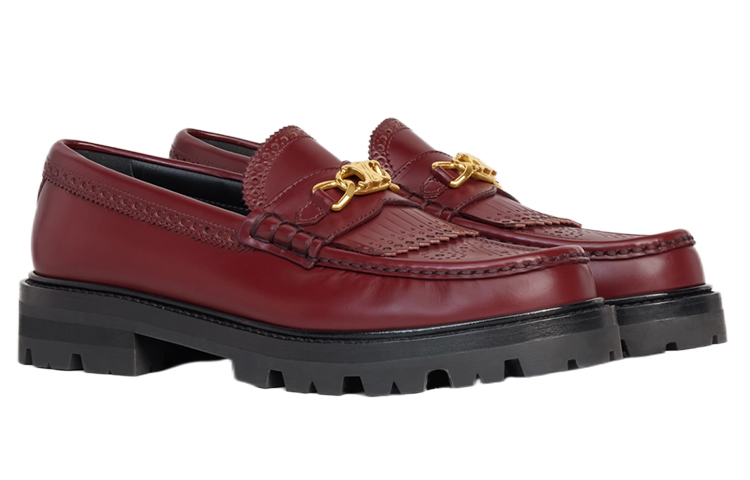 Shop (W) 셀린느 버건디 체인 로퍼 348433602C.28LB