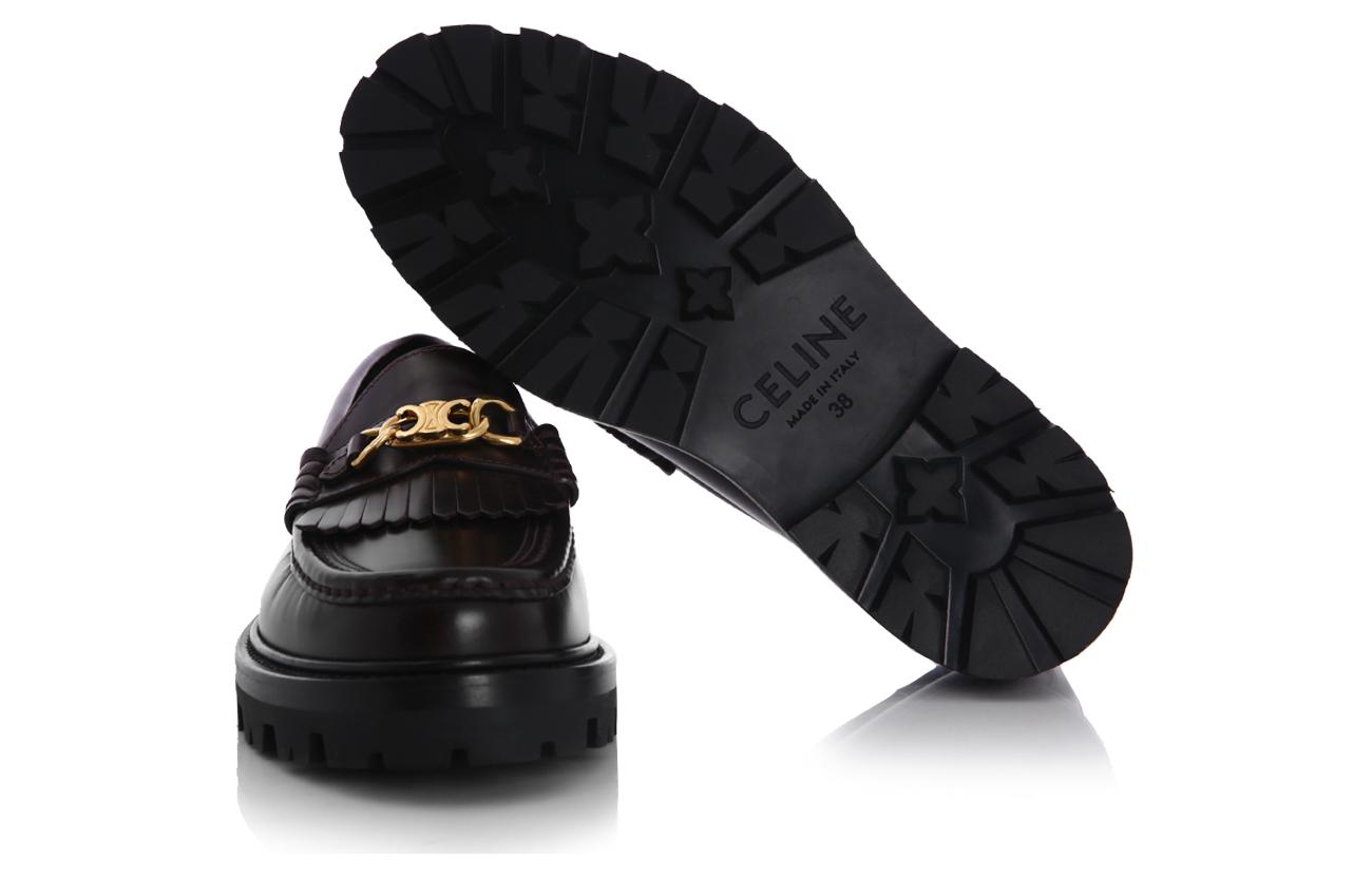 Purchase (W) セリーヌ ローファー レッドレザー (Serīnu Rōfā Reddo Rezā) 344893602C.28BD