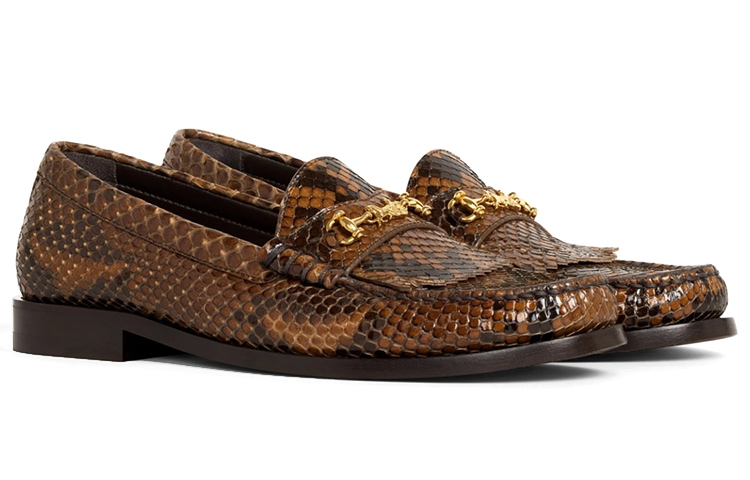 (W) CELINE Loafer 'Glossy Snakeskin Caramel' 圖 3
