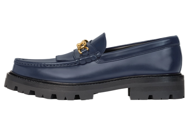(W) CELINE Loafer 'Navy Chain'