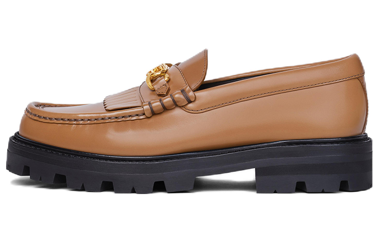 (W) CELINE Loafer 'Polished Tan with Chain'