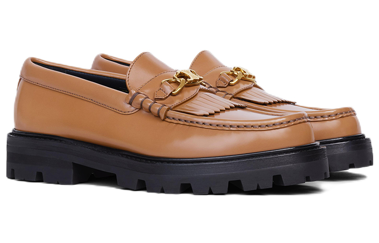 (W) CELINE Loafer 'Polished Tan with Chain' 圖 3