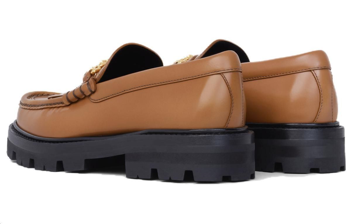 (W) CELINE Loafer 'Polished Tan with Chain' 圖 4