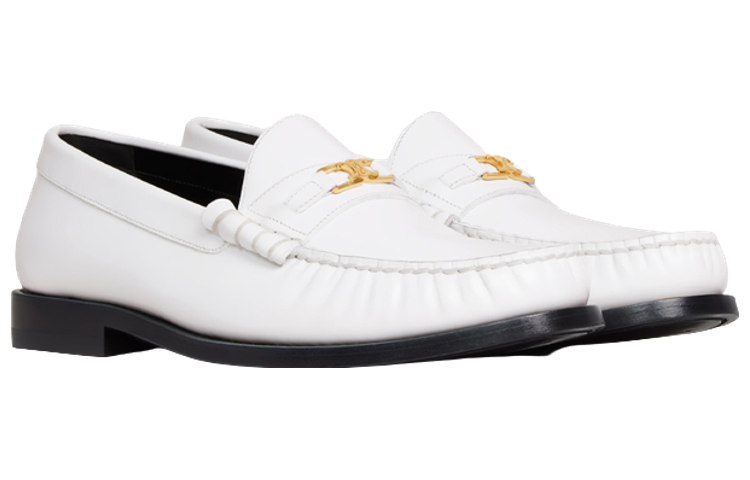 (W) CELINE Loafer 'White Leather' 圖 4