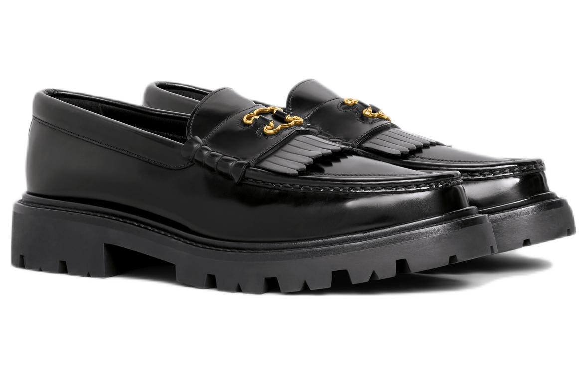 Shop (W) 셀린 로퍼 로우 "블랙 레더" (or 셀린 로퍼 로우 블랙) 351963602C.38NO