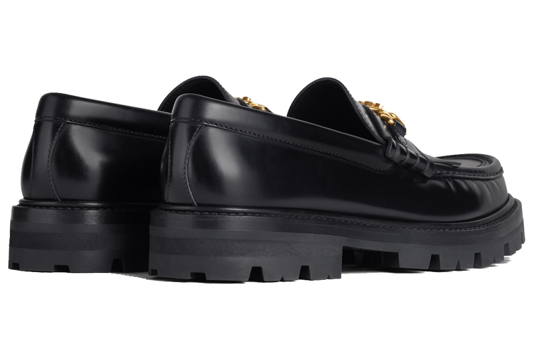 Shop (W) セリーヌ ヴィンテージ ローファー (ブラックカーフ) 344893602C.38NO