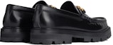 Shop (W) CELINE Loafer Vintage 'Kulit Lembu Hitam Berkilat' 344893602C.38NO