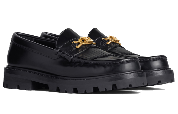 Shop (Women) CELINE Loafer Vintage 'Polished Calfskin Black' 344893602C.38NO