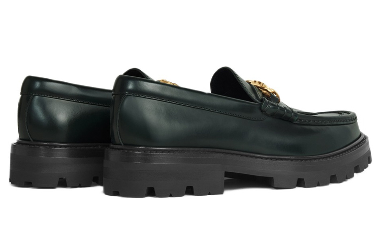 (W) CELINE Loafer with Chain 'British Green' 圖 4