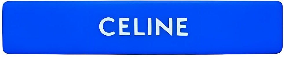 (Women) CELINE Logo Acetate Hair Clip - Blue 46Z156CTS07RT (Women) CELINE Logo Acetate Hair Clip - Blue 46Z156CTS07RT
