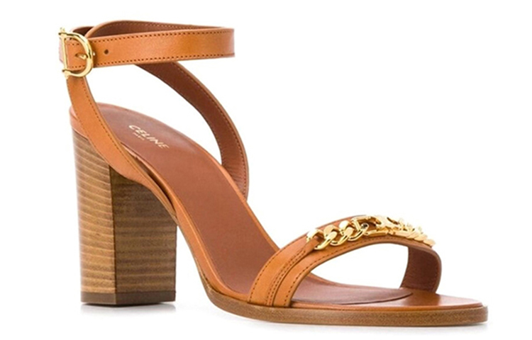 Order (W) Sneakers Tinggi Kulit Coklat CELINE Logo Buckle 333683190C04LU