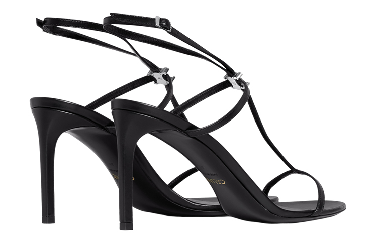 (W) CELINE T-Bar Triomphe Sandal 'Black' 圖 4