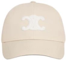 Lookbook (Women) CELINE Logo Cotton Baseball Cap Vanilla Color 2AUT6969P.01VA