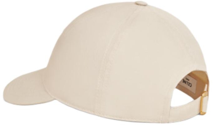 (Women) CELINE Logo Cotton Baseball Cap Vanilla Color 2AUT6969P.01VA Shop (Women) CELINE Logo Cotton Baseball Cap Vanilla Color 2AUT6969P.01VA