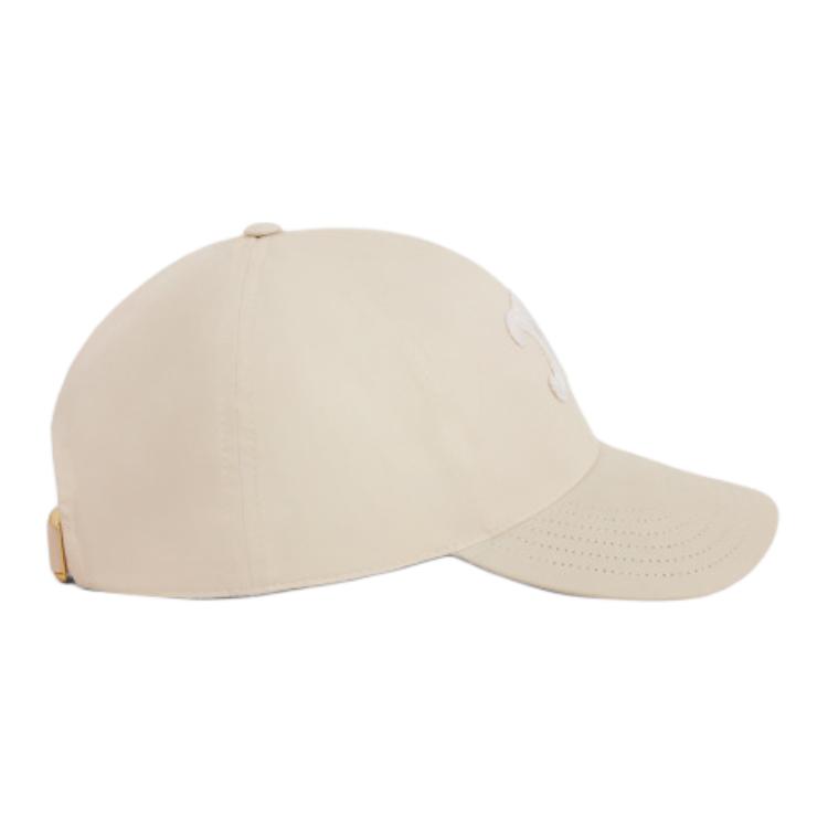 Details for (Women) CELINE Logo Cotton Baseball Cap Vanilla Color 2AUT6969P.01VA