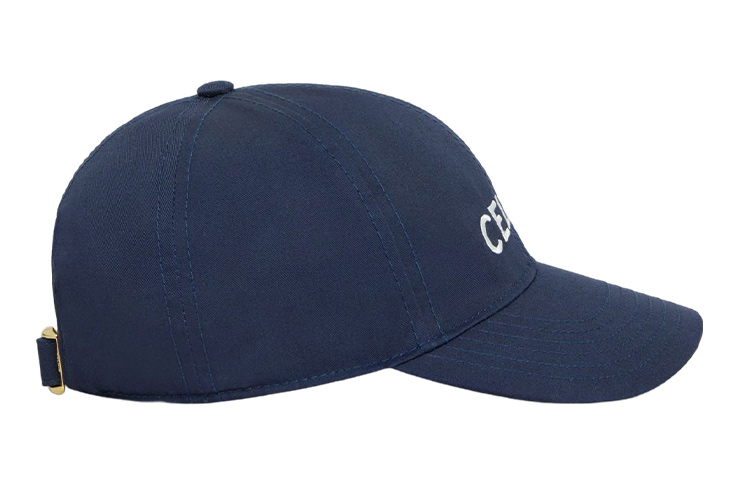 Shop (Women) CELINE Logo Embroidered Cotton Baseball Cap for Women. 2AUA1969P07MJ