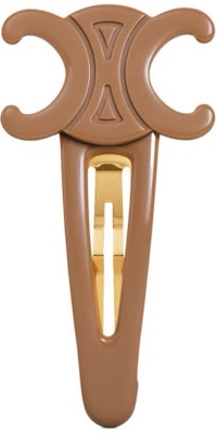 (W) セリーヌ ロゴ ヘアクリップ ブラウン レディース 460PT6CST-11MI Buy (W) セリーヌ ロゴ ヘアクリップ ブラウン レディース 460PT6CST-11MI