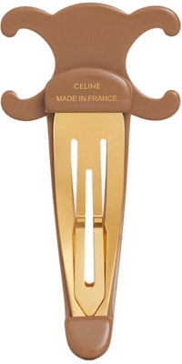 (W) セリーヌ ロゴ ヘアクリップ ブラウン レディース 460PT6CST-11MI Shop (W) セリーヌ ロゴ ヘアクリップ ブラウン レディース 460PT6CST-11MI