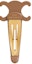 Shop (W) セリーヌ ロゴ ヘアクリップ ブラウン レディース 460PT6CST-11MI