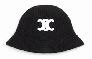 Order (W) CELINE Logo 黑色針織毛帽. 2A80T384D-38NO