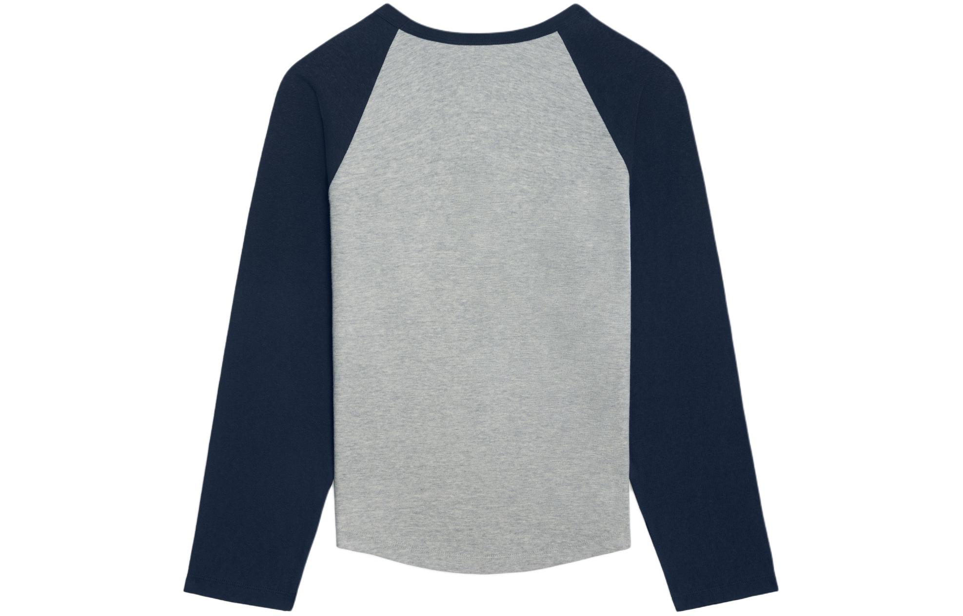 Lookbook (W) 赛琳 Logo印花拼色衣袖短袖T恤 女士 SS24 - 杂灰色 2X04K865W-09SH