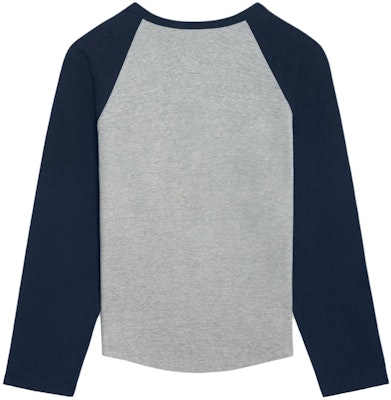 (W) 赛琳 Logo印花拼色衣袖短袖T恤 女士 SS24 - 杂灰色 2X04K865W-09SH Lookbook (W) 赛琳 Logo印花拼色衣袖短袖T恤 女士 SS24 - 杂灰色 2X04K865W-09SH