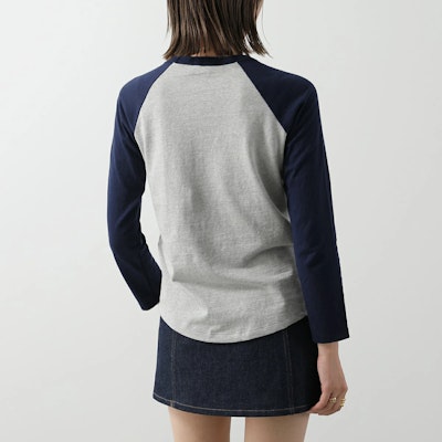 (W) 赛琳 Logo印花拼色衣袖短袖T恤 女士 SS24 - 杂灰色 2X04K865W-09SH Details for (W) 赛琳 Logo印花拼色衣袖短袖T恤 女士 SS24 - 杂灰色 2X04K865W-09SH