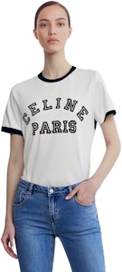 (W) CELINE 徽標印花白色圓領 T 恤 SS21 2X779501F-01OB Details for (W) CELINE 徽標印花白色圓領 T 恤 SS21 2X779501F-01OB