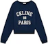 Order (W) Celine Logo 印花海軍藍圓領長袖休閒上衣 2Y09E649W-07OW