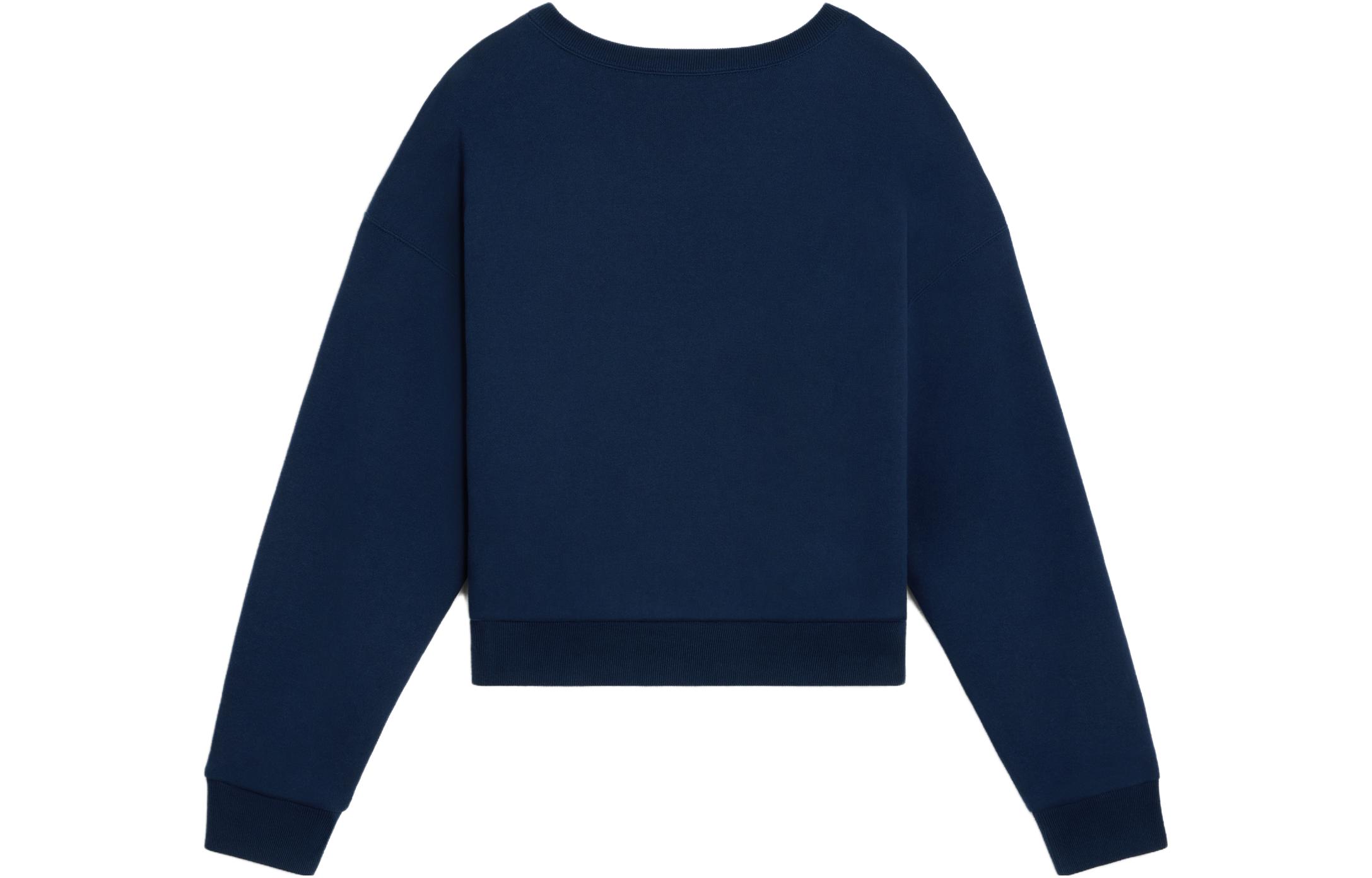 Lookbook (W) Celine Logo 印花海軍藍圓領長袖休閒上衣 2Y09E649W-07OW