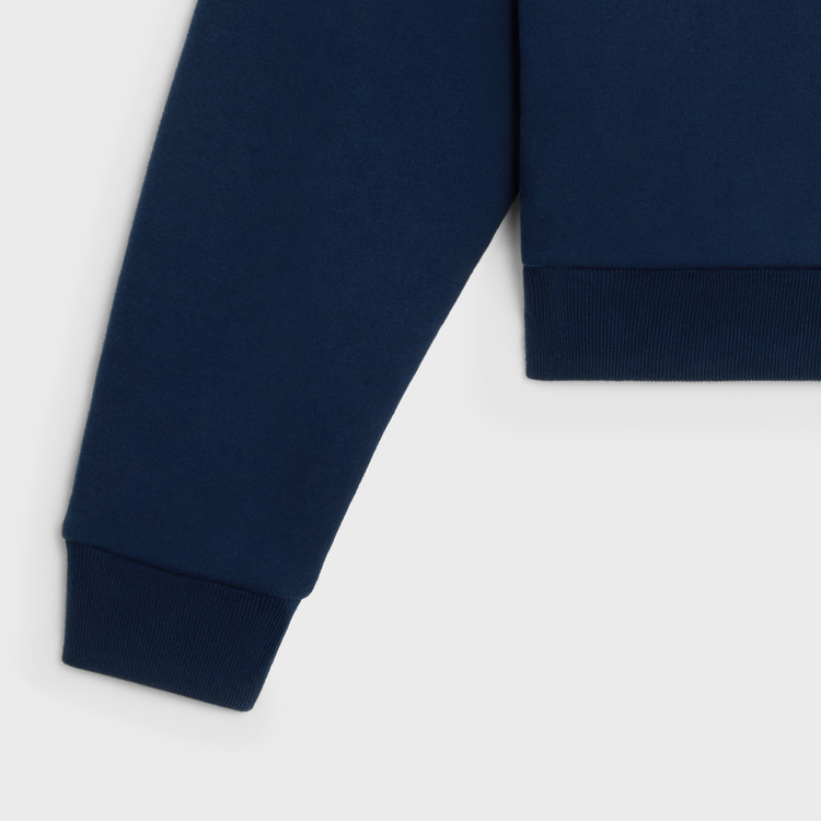 Details for (W) Celine Logo 印花海軍藍圓領長袖休閒上衣 2Y09E649W-07OW