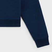 Sizing (Women) Celine Logo Print Navy Blue Crewneck Sweatshirt Long Sleeve Casual 2Y09E649W-07OW