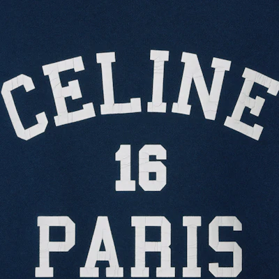 (W) Celine Logo 印花海軍藍圓領長袖休閒上衣 2Y09E649W-07OW Cheap (W) Celine Logo 印花海軍藍圓領長袖休閒上衣 2Y09E649W-07OW