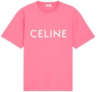 (W) CELINE 女士粉色短袖Logo宽松版T恤 SS22. 2X681671Q-25FE Order (W) CELINE 女士粉色短袖Logo宽松版T恤 SS22. 2X681671Q-25FE