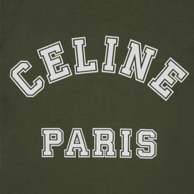 (W) CELINE Logo Cetak Baju-T Leher Bulat SS24 Regular Fit Hijau Khaki. 2X61J671Q-02IA Purchase (W) CELINE Logo Cetak Baju-T Leher Bulat SS24 Regular Fit Hijau Khaki. 2X61J671Q-02IA