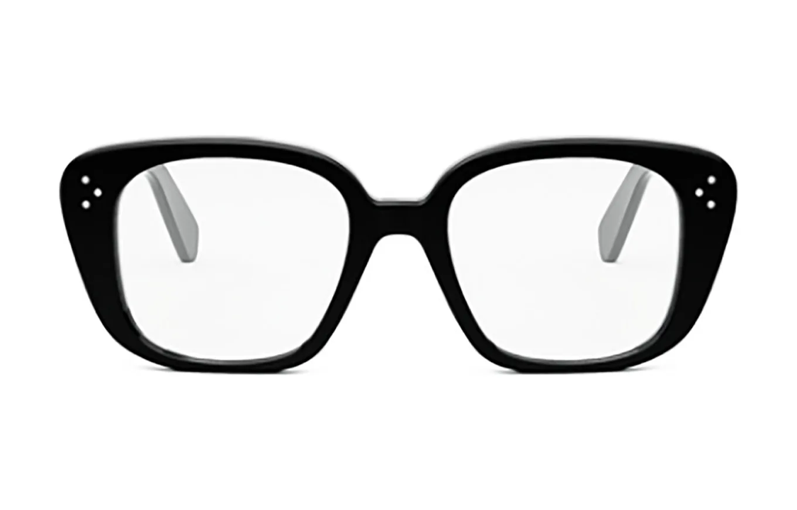 (Women) CELINE Logo Square Optical Glasses for Women - Black CL50136I001