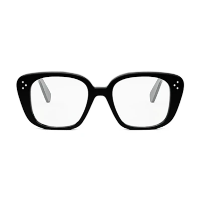(Women) CELINE Logo Square Optical Glasses for Women - Black CL50136I001