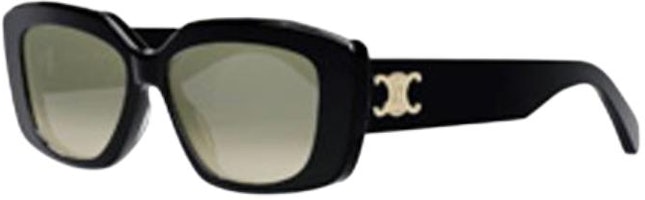 (Women) CELINE Logo Square Sunglasses Women Black CL40216U5501F (Women) CELINE Logo Square Sunglasses Women Black CL40216U5501F