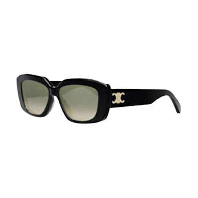 (Women) CELINE Logo Square Sunglasses Women Black CL40216U5501F