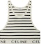 Order (W) CELINE 标志条纹针织背心 米白色 2A22O372N-01CN