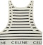 Lookbook (W) CELINE 标志条纹针织背心 米白色 2A22O372N-01CN