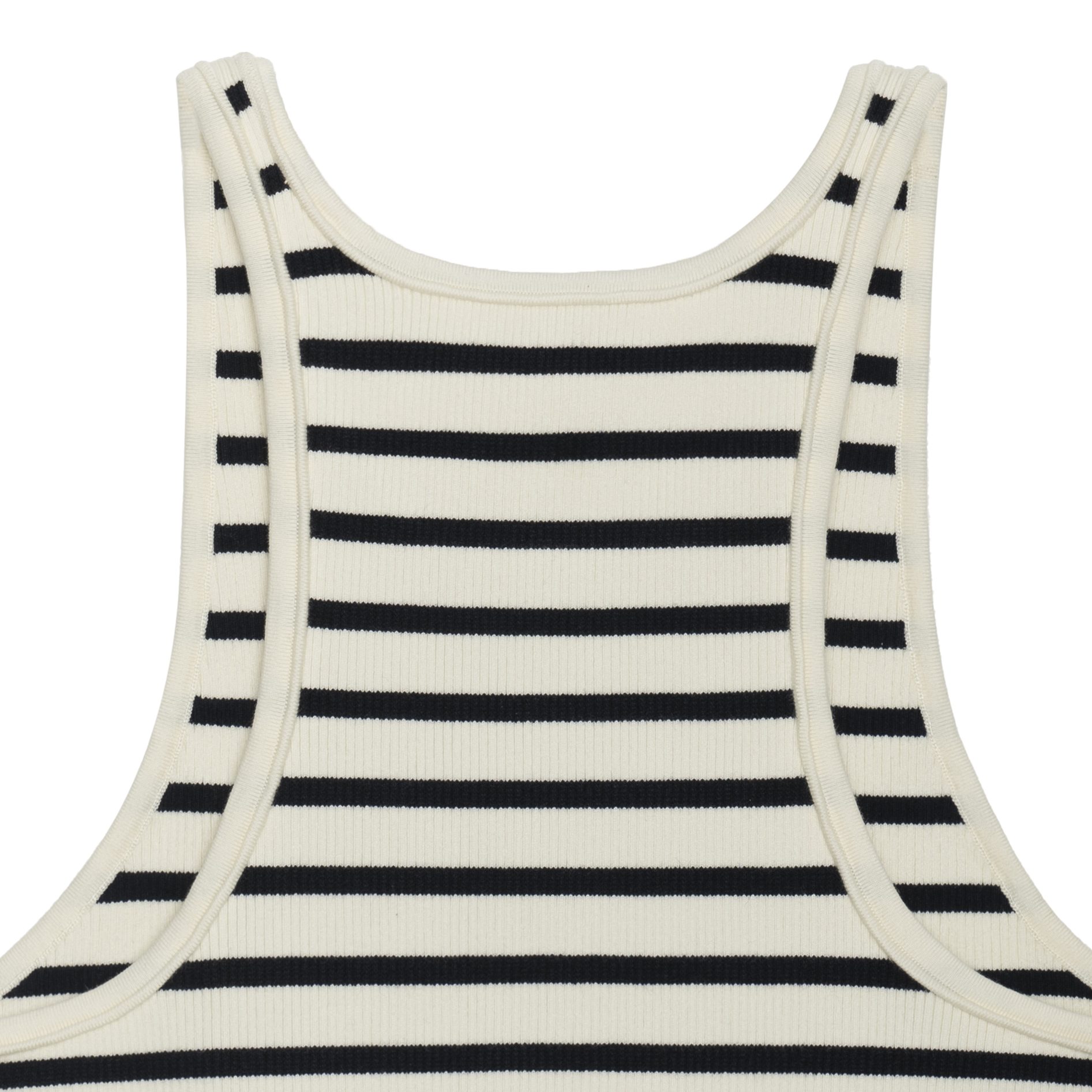 Cheap (W) CELINE 标志条纹针织背心 米白色 2A22O372N-01CN