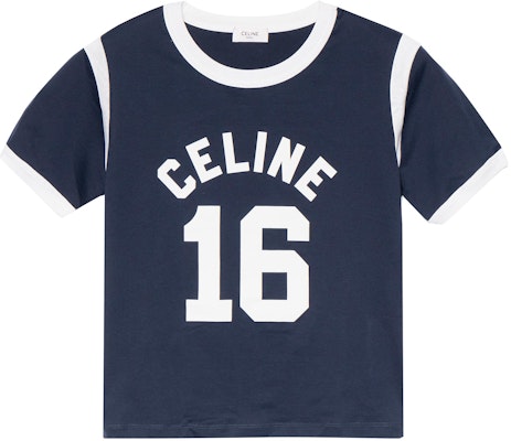 (Women) CELINE Logo T-Shirt FW22 Blue Crewneck Short Sleeve Tee. 2X54B671Q-07OW Order (Women) CELINE Logo T-Shirt FW22 Blue Crewneck Short Sleeve Tee. 2X54B671Q-07OW