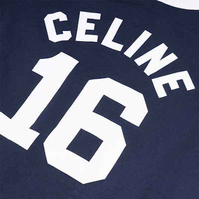 (Women) CELINE Logo T-Shirt FW22 Blue Crewneck Short Sleeve Tee. 2X54B671Q-07OW Details for (Women) CELINE Logo T-Shirt FW22 Blue Crewneck Short Sleeve Tee. 2X54B671Q-07OW