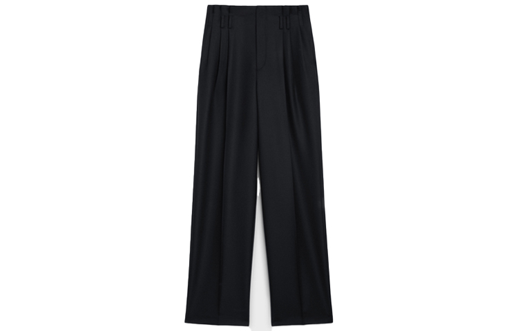(Women) CELINE Loose Plain Black Trousers Minimalist Style 2P582523K-38NO 圖 2