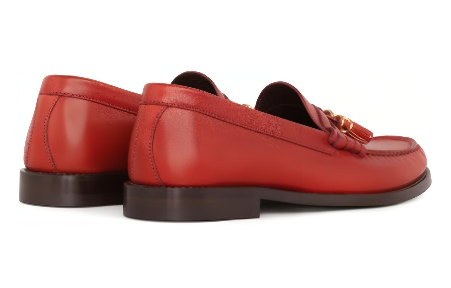 (W) CELINE Luco 'Brick Red Tassel Loafer' 圖 4